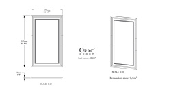 ORAC ДЕКОРАТИВНЫЙ ЭЛЕМЕНТ 550x905x17 мини 3 2