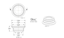 ORAC ДЕКОРАТИВНЫЙ ЭЛЕМЕНТ 320х320х125 мини 3 3