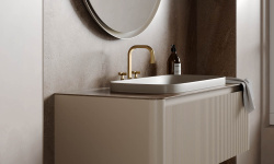 BRENTA VERSO VS01 Тумба подвесная с 1 выдвижным ящиком, 80х49,6хh40 см, MZZ Матовый лак/фрез. FZZ мини 3 7