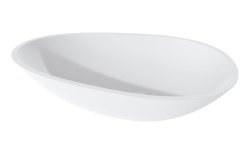 Salini PAOLA Раковина накладная 580х345х140 мм, без перелива, БЕЗ ДК, S-Sense - белый глянцев мини 1