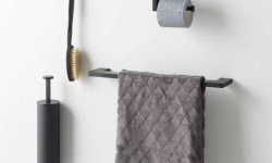 NOKEN URBAN C Держатель туалетной бумаги с крышкой, черный мини 3 4