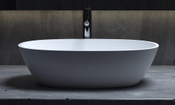 Salini SOFIA Раковина накладная 560х335х150 мм, без перелива, БЕЗ ДК, S-Sense - белый глянец мини 3 4