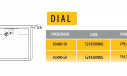 KRION DIAL BASIC BB Акриловый поддон 90х90 см, белый мини 3 3