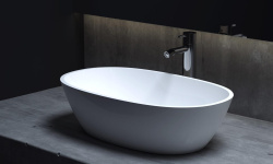 Salini SOFIA Раковина накладная 560х335х150 мм, без перелива, БЕЗ ДК, S-Sense - белый глянец мини 3 3