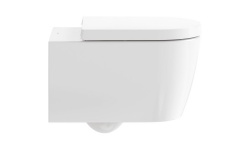 DUR ME by Starck Унитаз подвесной Rimless® 370 x 570 мм, с HygieneGlaze белый/белый шелковисто-матов мини 3 3