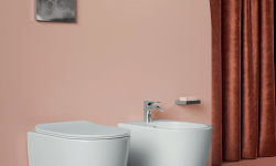 ART CERAM FILE Клавиша двойного смыва для унитаза, Chrome мини 3 4