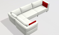 GAMADECOR FOLD S2 R COMPOSICIÓN 2 Диван на ножках угловой правый в комплекте 365x205 см, Спецзаказ! мини 3 3