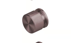 QUADRO DESIGN STEREO Термостатический смеситель на 2 выхода, AISI316L OR PVD: Pink gold мини 1