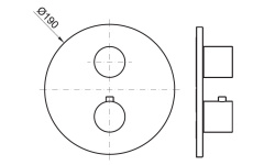NOKEN ROUND Внешняя часть термостата, золото мини 3 2