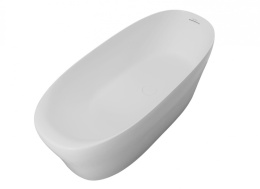 ALLEN BRAU KRION NEO XL Ванна Solid Stone отдельностоящая 1800х800 мм слив-перелив, белый матовый