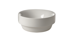 KERASAN CENTO Умывальник круглый 35 см, накладной или встраиваемый, белый мини 1