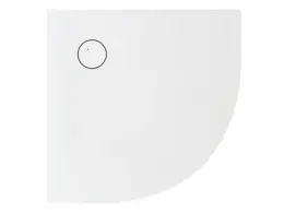 KRION LINE ANGULAR Поддон из минерального литья с текстурой, R55, 90x90 см, bianco KRION®