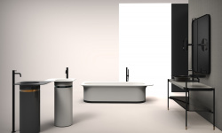 Salini NINFEA Ванна свободностоящая 1800х820х575 мм, S-Stone - RAL матовый мини 3 5