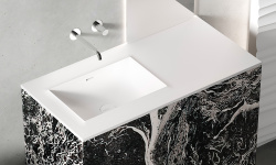 Salini ONDA EDGE SQUARE Столешница до 2000х700х10 мм с раковиной 520х360, ДК, S-Stone- RAL матовый мини 3 10