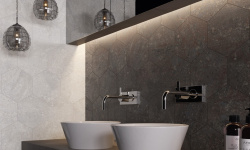 APAVISA RUST WHITE NATURAL HEXAGON 25х29 G-7230 мини 3 4