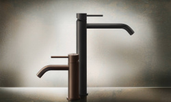 GESSI FLESSA Смеситель для раковины, соединительные шланги на 3/8”, БЕЗ ДК, Steel Brushed мини 3 3