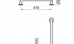 NK EASY PMR Ручка (опора) настеная 50х50 см 90 градусов, белый эпоксид мини 3 2