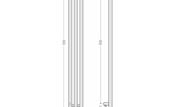 СУНЕРЖА Вердикт 4.0 Полотенцесушитель (электрика), H1200х100 мм, ТЭН левый, Матовый белый мини 3 5
