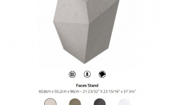 LANTIC FACES STAND Раковина напольная 55,2х60,8х96 см, Grey Stone мини 3 4