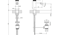 GESSI INCISO Смеситель для биде с ДК, Black Metal Brushed PVD мини 3 2