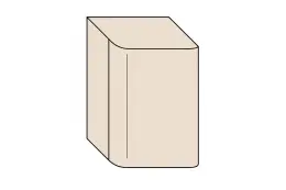 пенал Burgbad BURG B.ME Шкаф подвесной, 350х355х520 мм, левый, F5982 Sand Matt/ручка G0126
