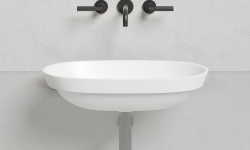 Salini MAREA 01 Раковина полувстраиваемая 645х387х160 мм, БЕЗ перелива, БЕЗ ДК, S-Stone - белый мат мини 3 4