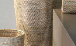 DW BASKET WB Корзина для белья H65x40x40 см, Ротанг светлый мини 3 2