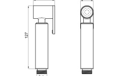 NOKEN ROUND Лейка гигиенического душа, золото мини 3 2