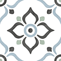 HARMONY TANGER BLUE GARDEN 12.3х12.3 Q-39