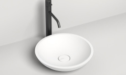 Salini CALLISTA 05 Раковина накладная 370х370х85 мм, без перелива, БЕЗ ДК, S-Sense-белый глянцевый мини 1