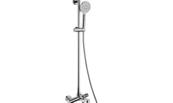 REMER DREAM Душевая стойка со смесителем с изливом для ванны, верхний душ Ø 25 см, cromo мини 1