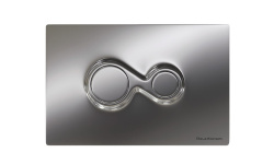 ART CERAM MONET Клавиша двойного смыва для унитаза, Chrome мини 1