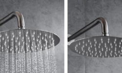 ALLEN BRAU PRIORITY Верхний душ Slim, нерж. сталь #304, д-250 мм. держатель 380 мм, браш.никель мини 3 4