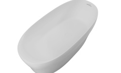 ALLEN BRAU KRION NEO Ванна Solid Stone отдельностоящая 1700х800 мм слив-перелив, белый матовый мини 1