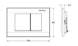 ALLEN BRAU Liberty Клавиша смыва двойная, черный матовый (306282) мини 3 2