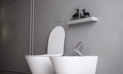 LOGAN L3W AVVA Унитаз подвесной Rimless 530x335 мм, белый мини 3 4