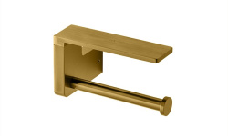 NOKEN URBAN C Держатель туалетной бумаги с крышкой, браш. золото мини 1