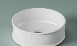 ART CERAM ATELIER Раковина накладная, Ø 44 см, glossy white мини 3 3