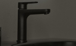 IS CERAFINE O Смеситель для умывальника, БЕЗ ДК, SilkBlack мини 3 5