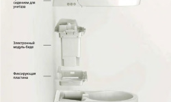 ART CERAM HYPE Умный подвесной унитаз 38x59 см, крышка биде в комплекте, белый матовый SANIGLAZE мини 3 6