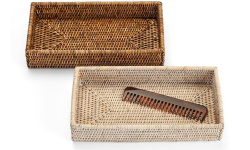 DW BASKET TAB 2 Бокс универсальный H5x30x16 см, Ротанг светлый мини 3 2