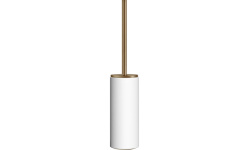 GESSI INGRANAGGIO Ершик туалетный, белый/Warm Bronze Br. PVD мини 1