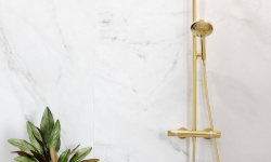 HANSGROHE Raindance Select S Душевая стойка Showerpipe 240 1jet с термостатом, полир. золото мини 3 2