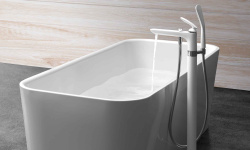 KLUDI BALANCE Внешние части напольного смесителя для ванны, DN 15, белый/хром мини 3 4