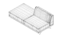GAMADECOR MX1P4 Диваный модуль S2 L, 108х214 см. Спецзаказ. мини 3 6