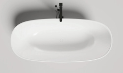 Salini GRECA IN Ванна свободностоящая 1800х800х518 мм, S-stone - матовый, белый мини 3 4