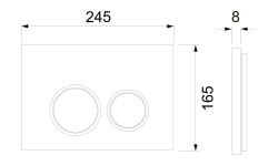 TECEspring R Комплект из инсталляции, панели смыва и унитаза с крышкой, белый/черная матовая мини 3 2