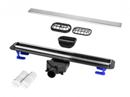 BETTOSERB COMPACT LINE 850 Душевой лоток 850 мм, пластик/вставка нерж. сталь AISI 304 SS