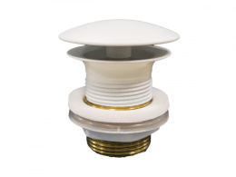 KRION Донный клапан не запираемый без перелива, белый