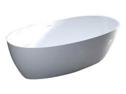 Salini ALDA Ванна свободностоящая 1700х800х575 мм, S-Stone - белый матовый/фурнитура белый